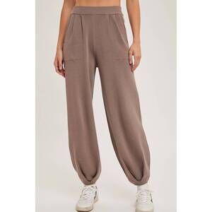 NEW BLUIVY baggy sweater pant in sandy brown